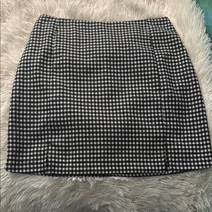 Eyeshadow Black and White Mini Pencil Skirt